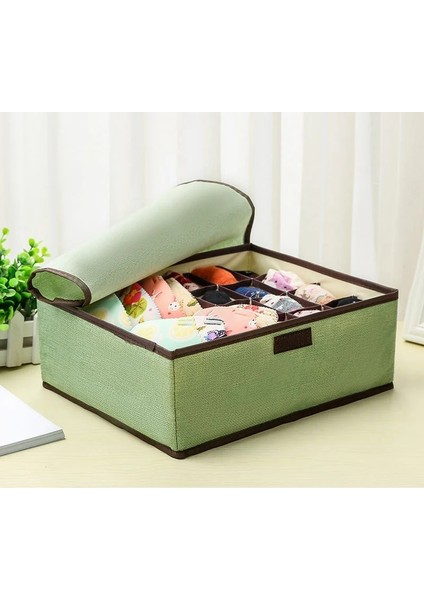 13IZGARALAR-MAVI Tarzı 13 Izgaralar Büyük Kapasiteli Sutyen Iç Çamaşırı Saklama Kutusu 8 Renk Katlanabilir Dolap Düzenleme Kutusu Saf Renk Ev Depolama Gereçleri (Yurt Dışından) modelleri