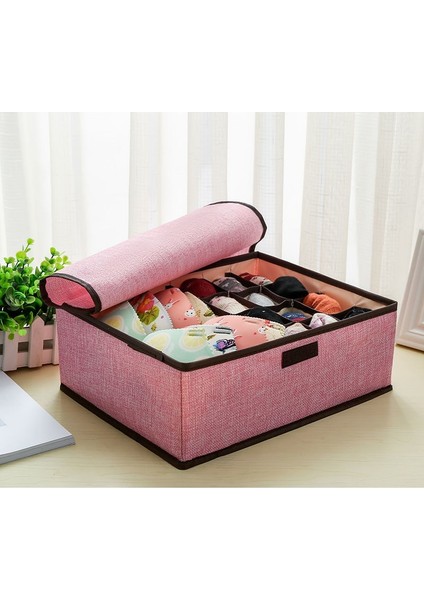 13IZGARALAR-MAVI Tarzı 13 Izgaralar Büyük Kapasiteli Sutyen Iç Çamaşırı Saklama Kutusu 8 Renk Katlanabilir Dolap Düzenleme Kutusu Saf Renk Ev Depolama Gereçleri (Yurt Dışından) fırsatları