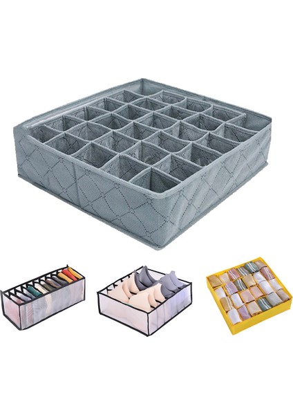 Mor Tarzı Katlanabilir Iç Çamaşırı Çekmece Saklama Kutusu Bölme Dolap Tuvalet Masası Giysi Saklama Sutyen Eşarp Kravat Çorap Kutusu (Yurt Dışından) indirimleri