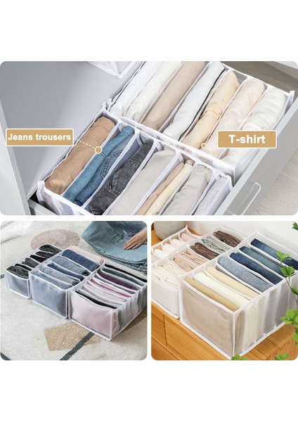 32X17X12CM Stili 1 Adet Kot Elbise Bölücü Saklama Kutusu Dolap Çekmece Organizatörleri Yeniden Kullanılabilir Kalın Pantolon Kazak Iç Çamaşırı Çorap Örgü Ayırma Kutuları (Yurt Dışından) modelleri