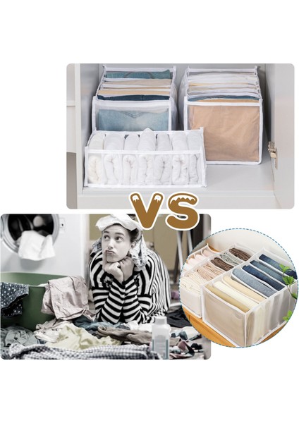32X17X12CM Stili 1 Adet Kot Elbise Bölücü Saklama Kutusu Dolap Çekmece Organizatörleri Yeniden Kullanılabilir Kalın Pantolon Kazak Iç Çamaşırı Çorap Örgü Ayırma Kutuları (Yurt Dışından) indirimleri