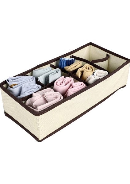 Gri 6 Izgara Stili Çorap Için Yurt Klozet Organizatörü Ev Ayrılmış Iç Çamaşırı Saklama Kutusu Sutyen Organizatörü Katlanabilir Çekmece Organizatörü (Yurt Dışından) fırsatları