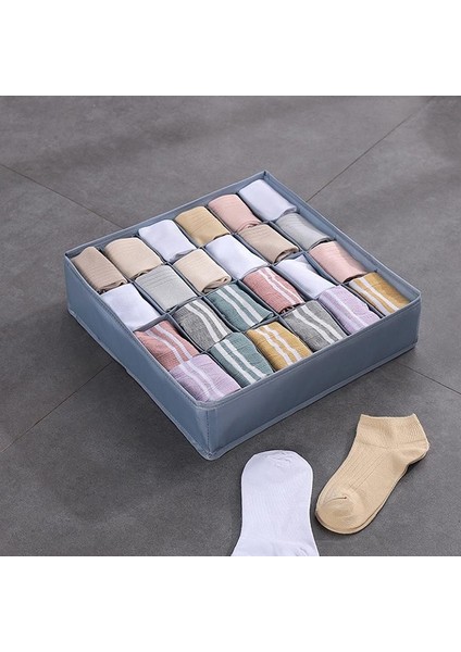 Stil2 -07 Stili Yıkanabilir Iç Çamaşırı Çekmece Organizatörleri Depolama Bölücüler Klozet Organizatör Saklama Kutusu Giysiler Için 24 Izgara Sütyen Atkılar Kravatlar Çorap (Yurt Dışından) fiyatları