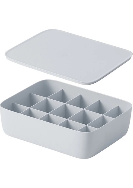 Gri Kapak Stili 1grid 10GRIDGRID Iç Saklama Kutusu Ev Yurdu Yatak Odası Plastik Dolap Çekmece Organizatör Sutyen Çorap Makyaj Için (Yurt Dışından) modelleri