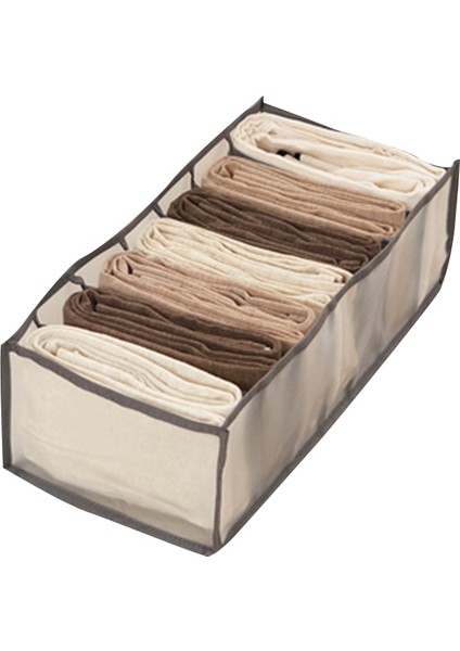 Gri 17X36X12 Stili Klozet Organizatör Saklama Kutusu Katlanabilir Iç Çamaşırı Organizatörleri Depolama Bölücüler Çekmece Organizatör Kot Gardırop Organizatör Giysileri (Yurt Dışından)