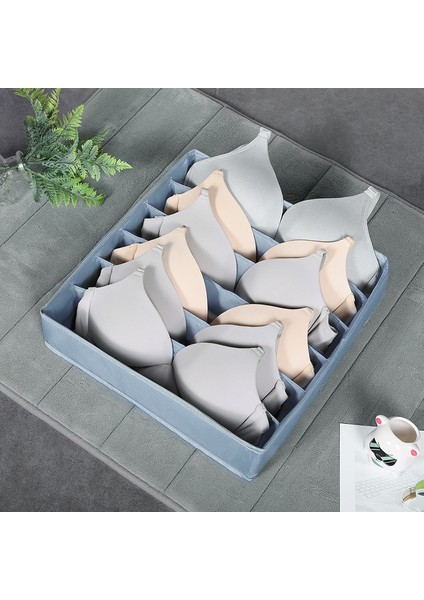 Gri 6 Izgara Stili Çorap Organizatör Saklama Kutusu Iç Çamaşırı Organizatör Çekmeceler Ayırıcılar Dolap Dolap Organizatörleri Giysi Sutyen Pantolon Saklama Kutusu (Yurt Dışından)