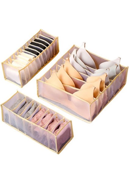 Bej Tarzı Çoraplar Için 11 Izgara Örgü Iç Çamaşırı Saklama Kutusu Sutyen Çorap Külot Giysi Depolama Çok Bölmeli Kadın Sutyen Katlanabilir Ayrı Saklama Kutusu Organize (Yurt Dışından) fiyatları