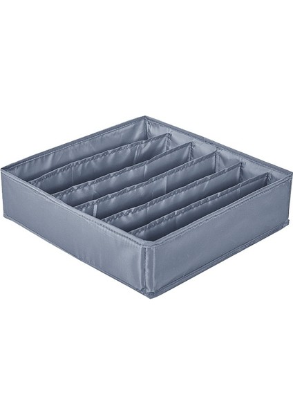 Gri 6 Izgara Stili 2021 Katlanır Klozet Organizatör Sutyen Saklama Kutuları Iç Çamaşırı Giysi Ayrılmış Organizatör Çekmece Bölücü Ev Kravatları Çorap Yurdu (Yurt Dışından)