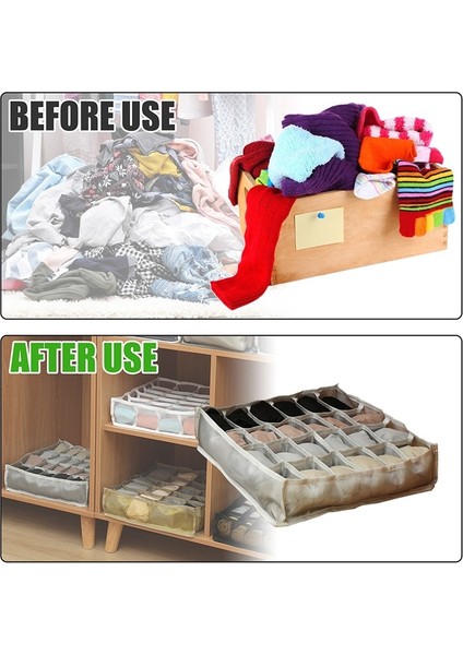 Siyah 36X25X20 Stili Dolap Organizatör Iç Çamaşırı Çorap Ev Kabine Bölücü Saklama Kutusu Giysiler Için Depolama Organizatör Katlanabilir Çekmece Organizatör (Yurt Dışından) fırsatları