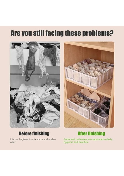 Gri 8 Izgara Stili Izgaralar Yurt Klozet Organizatör Iç Çamaşırı Çorap Ev Ayrılmış Saklama Kutusu Sutyen Depolama Katlanabilir Çekmece Organizatör Kutusu (Yurt Dışından) modelleri