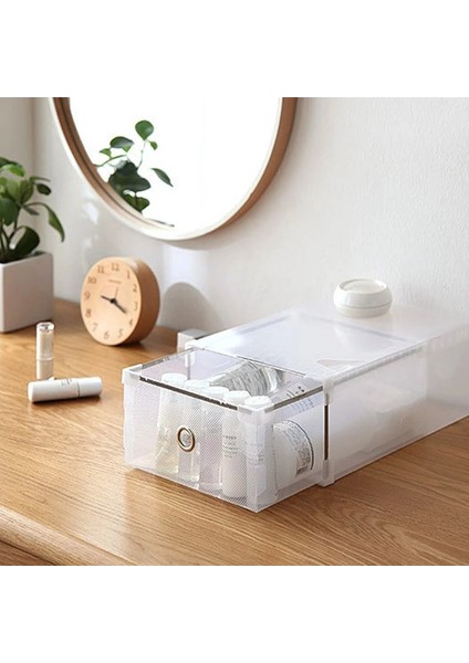 Mavi Stil 31X20X11CM Katlanabilir Plastik Saklama Kutusu Kalınlaşmak Sandık Elbise Ayakkabı Çekmeceleri Ev Için Temizle Depolama Organizatör Yerden Tasarruf Aksesuarları (Yurt Dışından) indirimleri