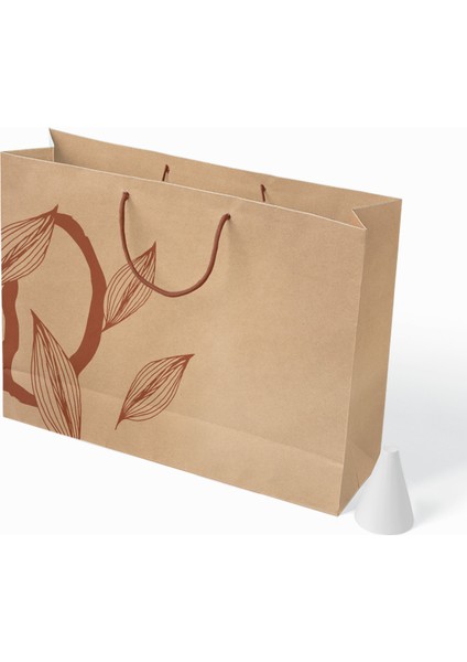 No1 25'li Floral Seri Kraft Çanta - Kraft - 37x25x11 Cm modelleri
