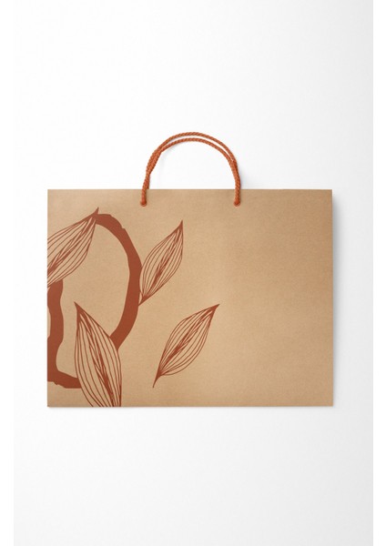 No1 25'li Floral Seri Kraft Çanta - Kraft - 37x25x11 Cm indirimleri