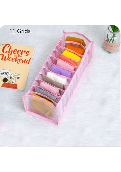 Pembe-11 Izgara Stili Yeni Iç Çamaşırı Sutyen Organizatör Saklama Kutusu Bölmeleri ile Çekmece Dolap Organizatörleri Kutuları Iç Çamaşırı Atkı Çorap Sutyen Sıcak Satış (Yurt Dışından) fiyatları