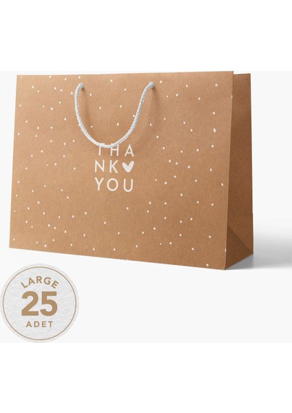 No1 25'li Modern Seri Kraft Çanta - Kraft - 51x35x16 Cm indirimleri