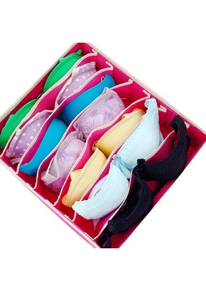 Bej Tarzı 7 Yuva Iç Çamaşırı Sütyen Saklama Kutusu Katlanabilir Kutu Çekmeceli Çorap Düzenleyici (Yurt Dışından) modelleri