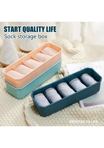 Turuncu Tarzı 5 Izgara Çok Bölmeli Saklama Çorapları Iç Organizatör Aile Plastik Yurdu Istiflenebilir Dolap Masaüstü Düzenleme Kutusu (Yurt Dışından) indirimleri