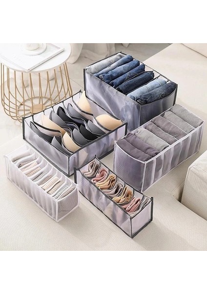 Beyaz 17X36X12 Stili Klozet Organizatör Saklama Kutusu Katlanabilir Iç Çamaşırı Organizatörleri Depolama Bölücüler Çekmece Organizatör Kot Gardırop Organizatör Giysileri (Yurt Dışından) indirimleri