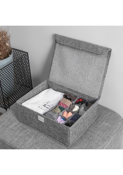 Mavi Stil Kapaklı Iç Çamaşırı Organizatörü Saklama Kutusu Sutyen Külot Iç Çamaşırı Organizatörü Kadın Çekmeceler Için Bölücüler Giysiler Için Organizatör (Yurt Dışından)