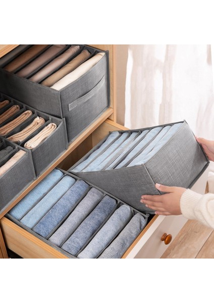 Siyah 11 Izgara Stili Dolap Organizatör Iç Çamaşırı Çorap Ev Kabine Bölücü Saklama Kutusu Depolama Organizatör Giysi Katlanabilir Çekmece Organizatör (Yurt Dışından) modelleri