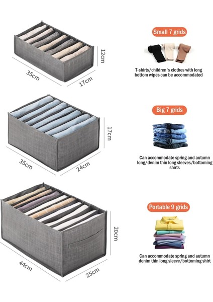 Siyah 11 Izgara Stili Dolap Organizatör Iç Çamaşırı Çorap Ev Kabine Bölücü Saklama Kutusu Depolama Organizatör Giysi Katlanabilir Çekmece Organizatör (Yurt Dışından) fırsatları