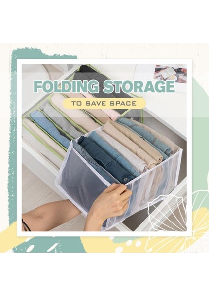 Gri Stil 32X25X17CM 9 Izgara Giysi Organizatör Kot Saklama Kutusu Kutu Bölmeleri Giysi Çorap Sutyen Katlanabilir Bölücü Çekmece Dolap Ev Giysileri Depolama (Yurt Dışından) fırsatları