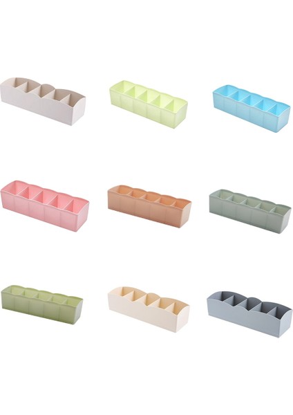 No.9 Tarzı 1-5 Hücre Küçük Eşya Saklama Kutusu 5 Hücre Plastik Kravat Saklama Kutusu Sutyen Çorap Çekmece Organizatör Kozmetik Düzenli Bölücü Ev Aksesuarları (Yurt Dışından) modelleri