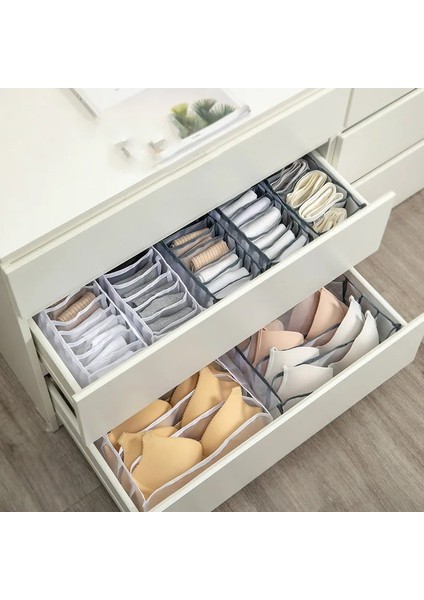 No.11 Stili Saklama Kutuları Iç Çamaşır Bölücü Çekmece Kapaklı Klozet Düzenleyici Ropa Iç Organizador Kravatlar Için Çorap Şort Sutyen Organizador (Yurt Dışından) indirimleri