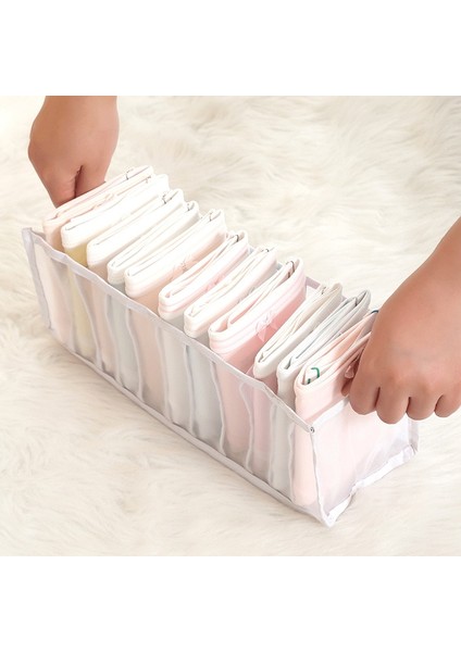 6 Izgara Siyah Stil Sutyen Organizatör Kutusu Yurdu Ev Dolap Çekmece Organizatörleri Iç Çamaşırı Sutyen Çorap Dolabı Ayrılmış Katlanabilir Saklama Kutusu (Yurt Dışından) indirimleri