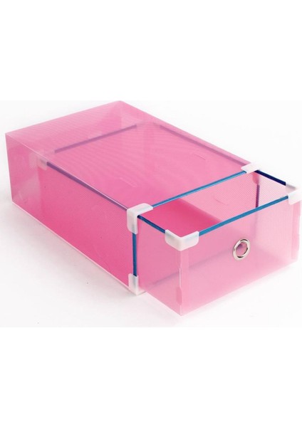 Pembe Tarzı 31X20X11CM Katlanabilir Plastik Saklama Kutusu Kalınlaşmak Sandık Elbise Ayakkabı Çekmeceleri Ev Için Temizle Depolama Organizatör Yerden Tasarruf Aksesuarları (Yurt Dışından)