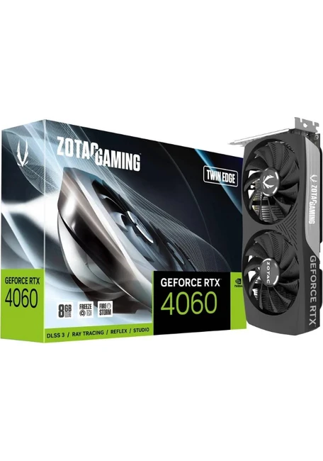 Resim Zotac Geforce Rtx 4060 Gamıng Twın Edge 8gb Gddr6 128BIT Ekran Kartı 