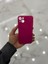 Apple iPhone 15 Plus Kamera Korumalı Simli Renkli Fuşya Silikon Kılıf 3
