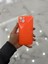 Apple iPhone 15 Plus Kamera Korumalı Simli Renkli Turuncu Silikon Kılıf 1