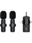 K9 Wireless 3IN1 (Kablosuz Mikrofon) Type-C - Lightning -3,5mm Jak Çiftli Yaka Mikrofonu - K9C2 1