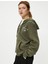 Kapşonlu Fermuarlı Sweatshirt Oversize Arkası Fotoğraf Baskılı Cepli 2