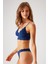 Lacivert 4842 Ince Askılı Dantelli Bralet Sütyen Takım 2