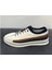 Erkek Deri Kaçuk Taban Sneaker 9011 Siyah-Beyaz 2