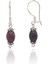 Bordo Kehribar Taşlı 925 Ayar Bayan Gümüş Küpe 201022732 1