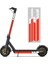 Ninebot Max G30 Kickscooter Katlanabilir Çıkartmalar Için Su Geçirmez Pvc Yansıtıcı Çıkartmalar (Beyaz Beyaz Kırmızı) (Yurt Dışından) 1