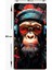 Cam Tablo | Modern Art Serisi | Monkey Art | 40CM x 80CM 2