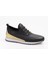 6712 Erkek Trend Günlük Deri Sneaker Ayakkabı Siyah 3