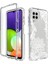 Samsung Galaxy A22 4g (Ab Versiyonu) Şık Desen Baskı Pc Çerçevesi+Tpu Kapak 2 Arada Damla Önleme Koruyucu Şeffaf Telefon Kılıf Mandala Çiçeği (Yurt Dışından) 1