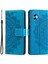 Samsung Galaxy A04E Için 4G/F04 4G/M04 4g Baskılı Mandala Çiçek Cüzdan Kılıfı Pu Deri Deri Manyetik Flip Stand Telefon Kapağı Strap-Blue (Yurt Dışından) 2