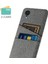 Samsung Galaxy A23E Kumaş Doku Çift Kart Yuvaları Telefon Geri Dikkatli Kılıf Sabit Pc Bırak-Kötü Kapak Grey (Yurt Dışından) 2