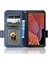 Samsung Galaxy Xcover Için 5 Üçgen Desen Baskılı Telefon Kılıfı Stand Pu Deri Deri Şok Geçirmez Telefon Kapağı Strap-Mavi ile (Yurt Dışından) 1