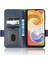 Samsung Galaxy A04 4g (164.4 x 76.3 x 9.1 Mm) Cüzdan Telefon Kılıfı Üçgen Desen Baskılı Şok Geçirmez Kılıf Anti-Güz Pu Deri Stand Kapağı Strap-Mavi (Yurt Dışından) 1