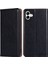 Samsung Galaxy A04 4g (164.4 x 76.3 x 9.1 Mm) Için Manyetik Otomatik Emici Telefon Örtüsü, Pu Deri Tam Koruma Telefon Kılıfı Flip Cüzdan Stand-Black (Yurt Dışından) 2