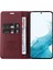 Samsung Galaxy A54 5g Yk- Anti-Fall Pu Deri Deri Flip Cüzdan Kılıfı Güçlü Manyetik Otomatik Absorbed Stand Anti-Kırpma Telefon Kapak Kırmızısı (Yurt Dışından) 1