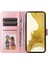 Samsung Galaxy S22+ 5g Anti-Fall Pu Deri Deri Telefon Flip Cüzdan Kılıf Ayçiçeği Basılı Baskılı Stand Manyetik Cep Telefonu El Strap-Pink ile (Yurt Dışından) 1