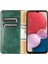 Samsung Galaxy A04 4g (164.4 x 76.3 x 9.1 Mm) Için Manyetik Otomatik Emici Telefon Kapağı, Pu Deri Tam Koruma Koruma Kılıfı Flip Cüzdan Stand Yeşili (Yurt Dışından) 1